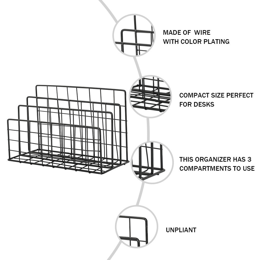 Desktop Metal Mail Organizer R - đánh giá và giá Magazine Holder Rack